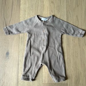 ZARA waffle knit romper